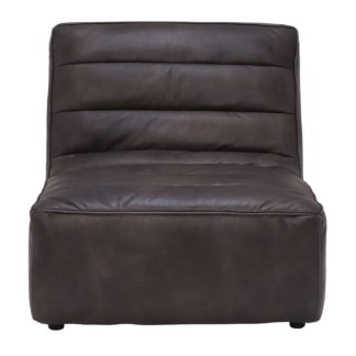 An Image of Timothy Oulton Leather Shabby Sectional Chaise Sofa