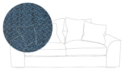 An Image of Heal's Cumulus 4 Seater Sofa Cotton Grain Black Feet