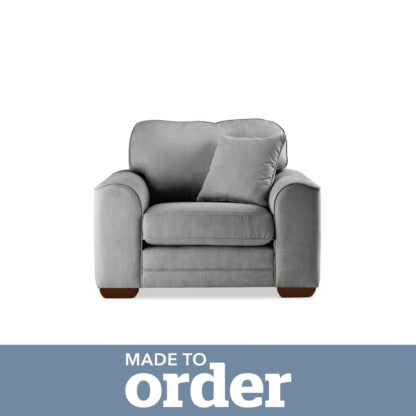 ce118fdbe7cf229e7289aae0120ed8fa016b5f871039eb58497a68ab157775e8-1.jpg An Image of Morello Armchair Brushed Plain Fabric Brushed Plain Cobalt