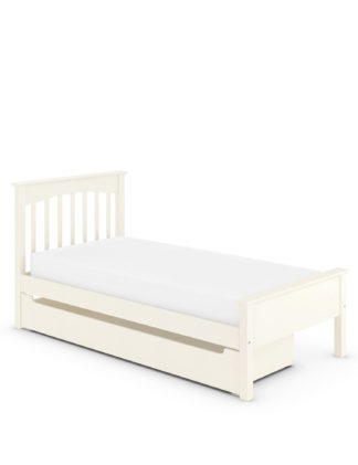 An Image of M&S Hastings Ivory Kids Storage Bed