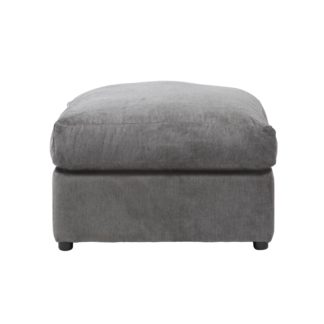 An Image of Washington Fabric Footstool Grey