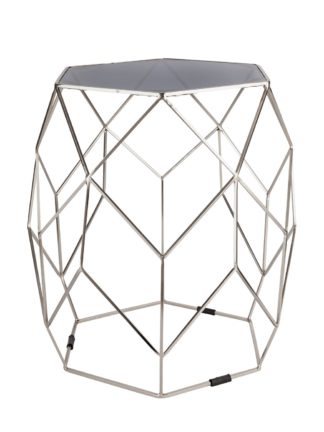 An Image of Argos Home Palm Luxe Occasional Table - Silver