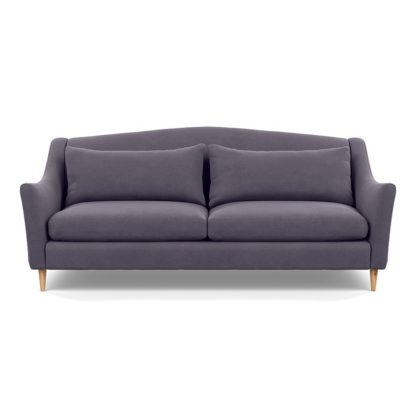 An Image of Heal's Somerset 4 Seater Sofa Linen Dark Grey Dark Stain