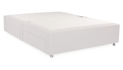 An Image of Heal's Heal's Deep Divan Super King Cotton Cloud 2 Footend Drawers