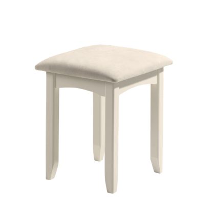 An Image of Cameo Stone White Dressing Stool