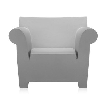 An Image of Kartell Bubble Armchair, Zinc White