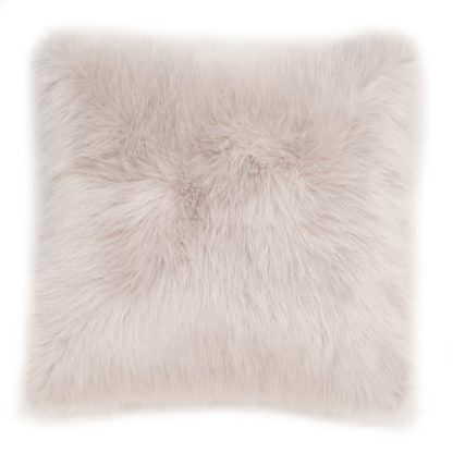 An Image of Faux Fur Cushion - 50cm - Natural