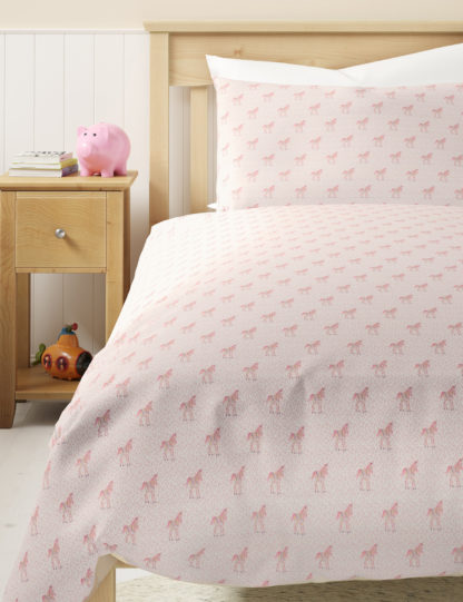 An Image of M&S Cotton Mix Unicorn Bedding Set