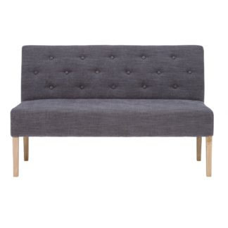 An Image of Medina Upholstered Bench, Sienna Grey