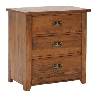 An Image of New Frontier Mango Wood 3 Drawer Chest