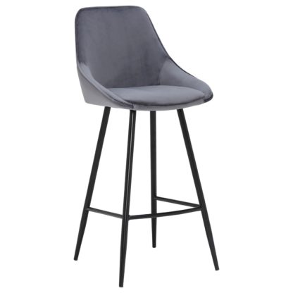 dcca9003caa8ede98e78ee34dce8aeb7daa9a8033d0f9374a62ca84e7636f75b.jpg An Image of Southbury Bar Stool, Grey