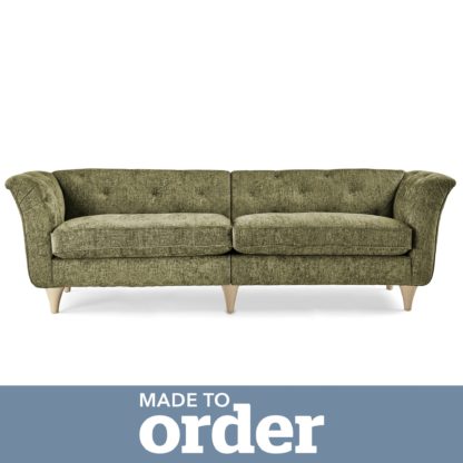 dd03aed7211973ca8257ca94c7f0006263e32408e5bd0784994dee5e2750a098.jpg An Image of Jaipur 4 Seater Sofa Luxury Chenille Pink