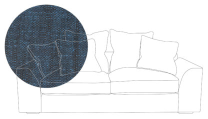 An Image of Heal's Cumulus 4 Seater Sofa Cotton Grain Black Feet