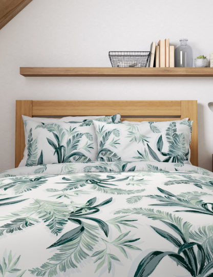 An Image of M&S Pure Cotton Botanical Bedding Set