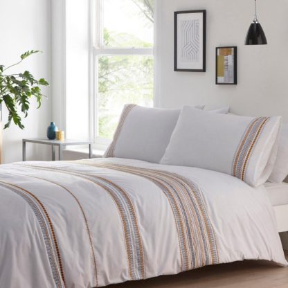 An Image of Helene Embroidered King Duvet Set