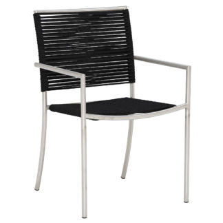 An Image of Geradis Bula Dining Chair, Black