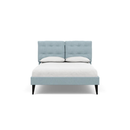 An Image of Heal's Mistral Double Bed Brushed Cotton Cobalt