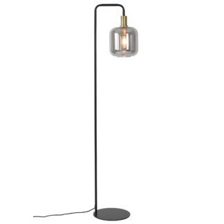 An Image of Smoked Glass Floor Lamp