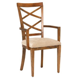 An Image of New Frontier Beidermeier Mango Wood Armchair