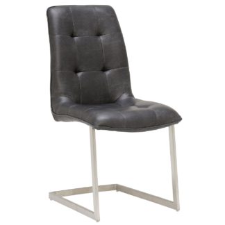 An Image of Ericka Upholstered Dining Chair, Grey