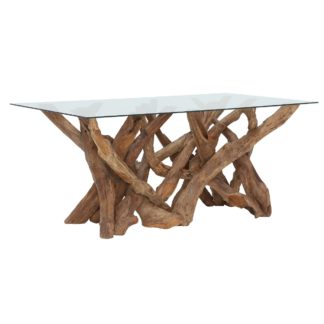 An Image of Whinfell Reclaimed Teak Root Rectangular Dining Table
