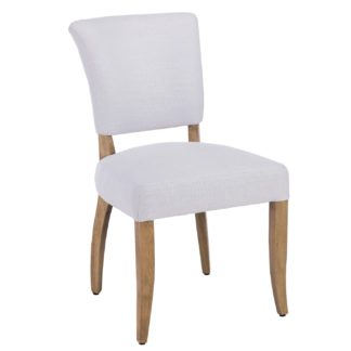 An Image of Timothy Oulton Mimi Linen Dining Chair, Ash