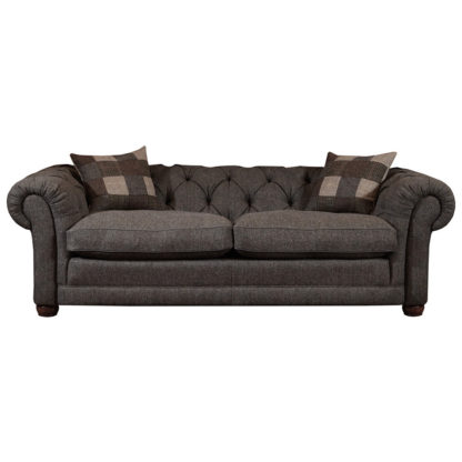 An Image of Harris Tweed Castlebay Midi Chesterfield Sofa