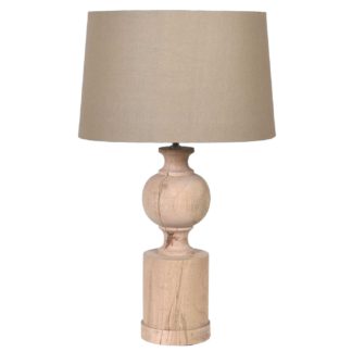 An Image of Wooden Table Lamp