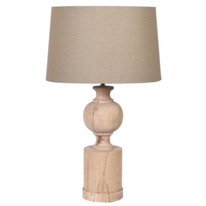 An Image of Wooden Table Lamp