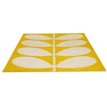 An Image of Orla Kiely Yellow Stem Rug