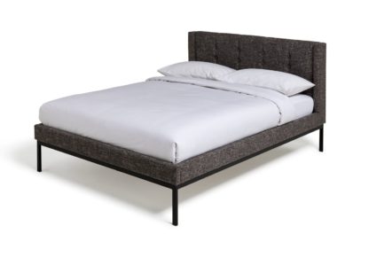 An Image of Habitat Cooper Kingsize Bed Frame - Grey