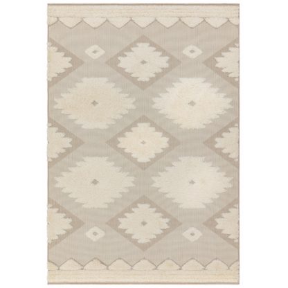 An Image of Tate Tufted Rug. Natural Cream