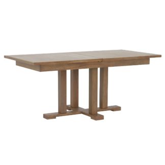 An Image of Roker Extending Dining Table, Burnt Oak