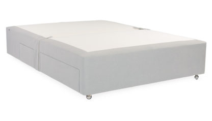 An Image of Heal's Heal's Deep Divan Super King Cotton Cloud 2 Footend Drawers