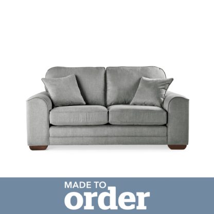 ec9e5fc239714ec4cdcecd6bef59ded2b29f8f06ccdfb4b3982335df85568e30.jpg An Image of Morello 2 Seater Sofa Brushed Plain Fabric Brushed Plain Cobalt