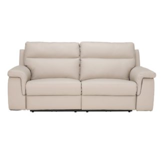 An Image of Fulton 3 Seater Leather Recliner Sofa