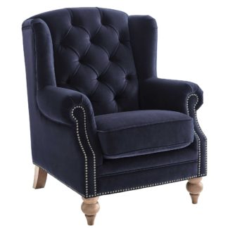 An Image of Ullswater Velvet Wing Chair