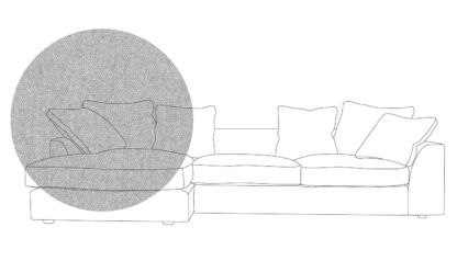 An Image of Heal's Cumulus Left Hand Facing Corner Sofa In Velvet