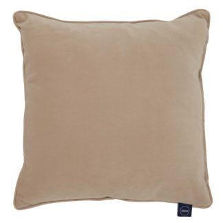 An Image of Plush Velvet Cushion, Natural