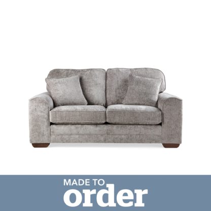 An Image of Morello 2 Seater Sofa Luxury Chenille Premium Chenille Rosewood