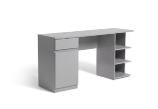 An Image of Habitat Jenson 1 Drawer Pedestal Desk - Grey