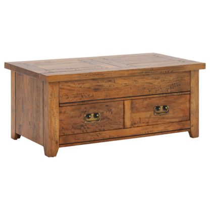 An Image of New Frontier Mango Wood Storage Coffee Table