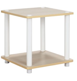 An Image of Argos Home New Verona Side Table - Light Wood Effect