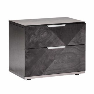 An Image of Silva Bedside, Dark Birch High Gloss