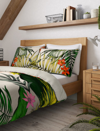 An Image of M&S Pure Cotton Jungle Bedding Set