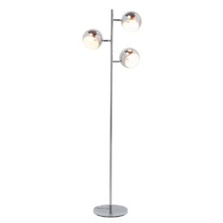 An Image of Chrome Bulb Floor Lamp