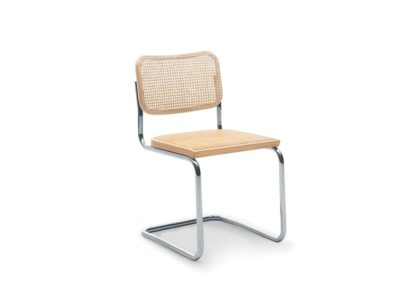 An Image of Knoll Cesca Side Chair New Edition Light Beech