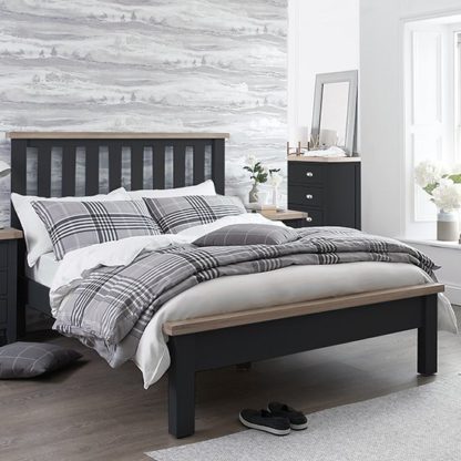 f9a5cc2705787433dce6d61650614eaa810aaca2976f665e5a19da65fa58c583.jpg An Image of Tyler Wooden Super King Size Bed In Charcoal