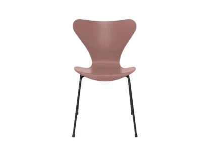 An Image of Fritz Hansen Series 7 Chair Coloured Ash Black Legs Light Beige