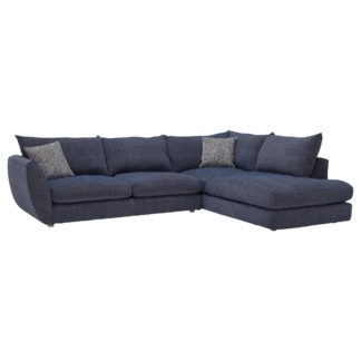 An Image of Big Blue Large Left Hand Facing Corner Sofa